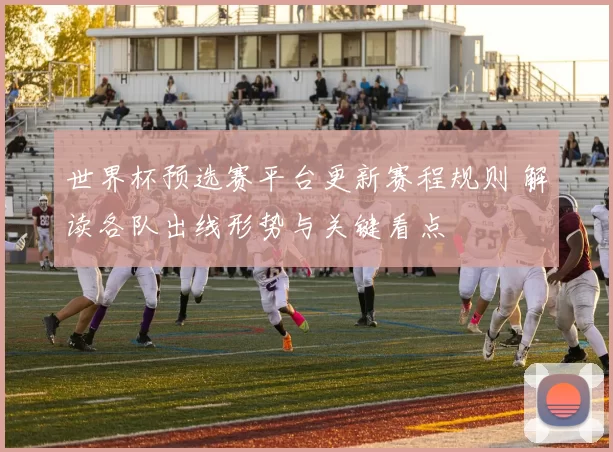 世界杯预选赛平台更新赛程规则 解读各队出线形势与关键看点